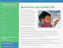 Tablet Screenshot of birthservices.net